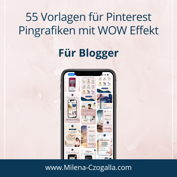 55 Pinterest Pin Vorlagen (Blogger) - Pinterest Marketing Management ...
